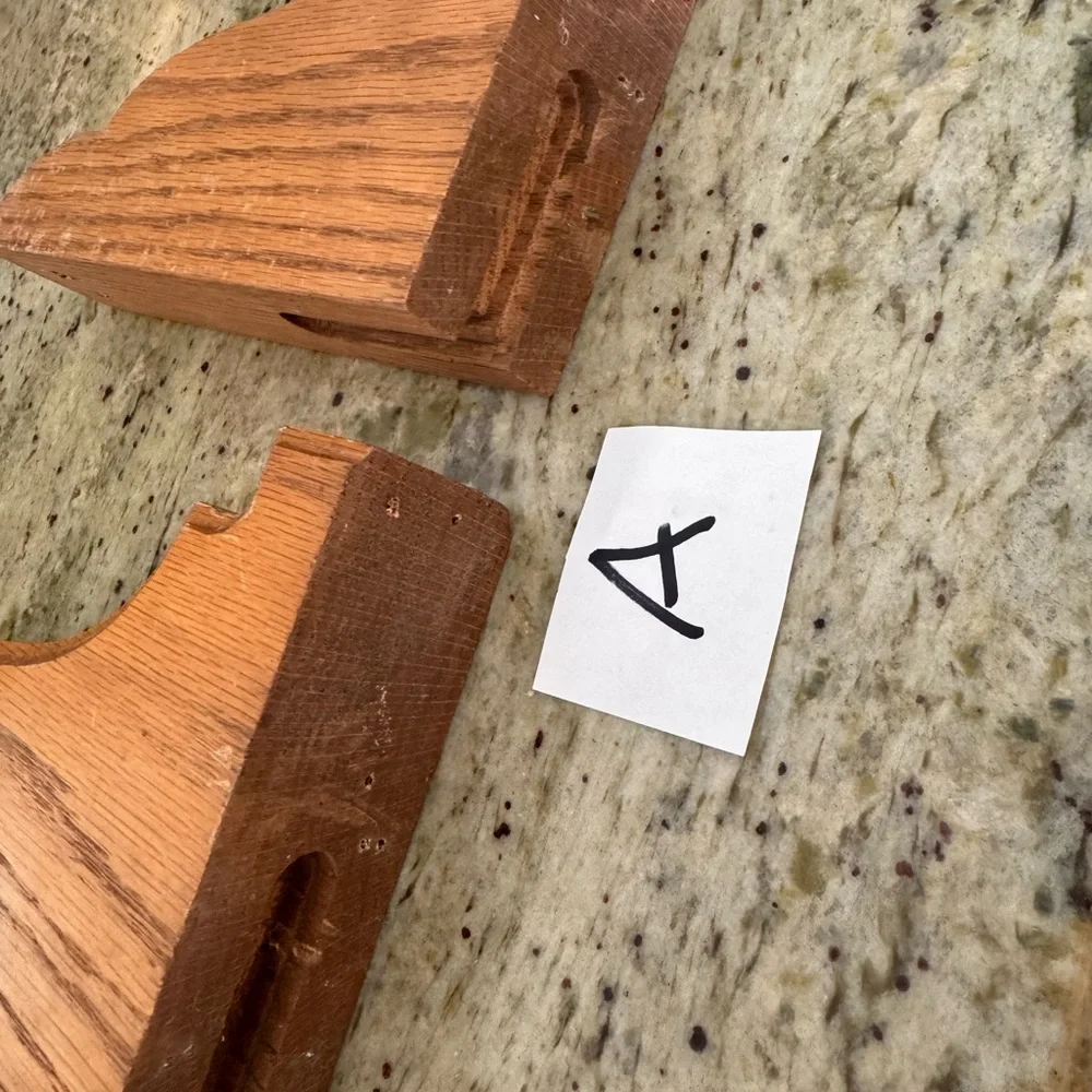 Several sets of Wood Grain Tan Decorative Wall Corbels or Shelf braces - Pair
